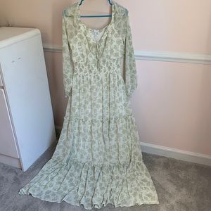 Brand New Baltic Born Eden smocked maxi dress